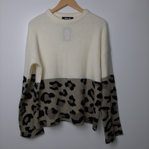 BLUE B Sweaters - NWT BLUE B COLLECTION Act Natural Pullover WOOL Woman's Sweater Drop Shoulder